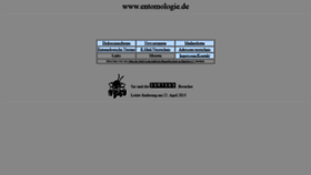 What Entomologie.de website looked like in 2021 (2 years ago)