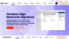What E-signlive.ca website looked like in 2021 (2 years ago)