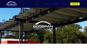 What Ecospan.co.za website looked like in 2021 (2 years ago)