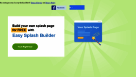 What Easy-splash-builder.com website looked like in 2021 (2 years ago)