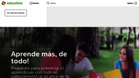 What Educatina.com website looked like in 2021 (2 years ago)