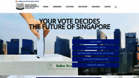 What Elections.gov.sg website looked like in 2021 (2 years ago)