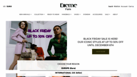 What Elleme.com website looked like in 2021 (2 years ago)