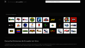 What Emisorasecuador.com website looked like in 2021 (2 years ago)