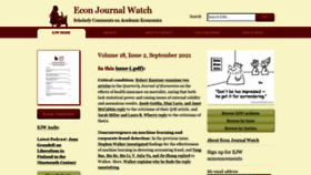 What Econjwatch.org website looked like in 2021 (2 years ago)