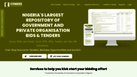 What Etenders.com.ng website looked like in 2021 (2 years ago)