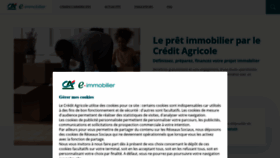 What E-immobilier.credit-agricole.fr website looked like in 2021 (2 years ago)