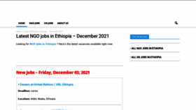 What Ethiongojobs.com website looked like in 2021 (2 years ago)