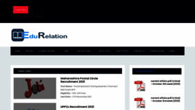 What Edurelation.com website looked like in 2021 (2 years ago)