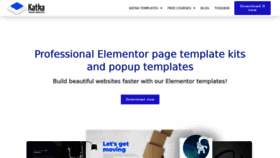 What Elementortemplatepack.com website looked like in 2021 (2 years ago)