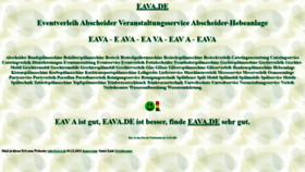 What Eava.de website looked like in 2021 (2 years ago)