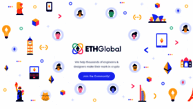 What Ethglobal.co website looked like in 2021 (2 years ago)