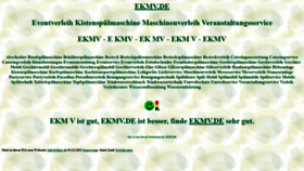 What Ekmv.de website looked like in 2021 (2 years ago)