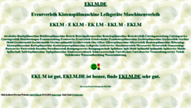What Eklm.de website looked like in 2021 (2 years ago)