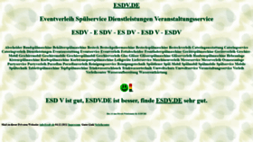 What Esdv.de website looked like in 2021 (4 years ago)