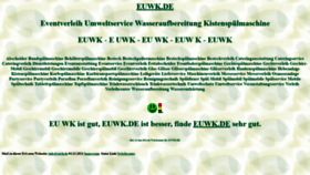 What Euwk.de website looked like in 2021 (4 years ago)