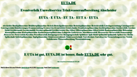 What Euta.de website looked like in 2021 (2 years ago)