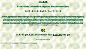 What Ealt.de website looked like in 2021 (2 years ago)