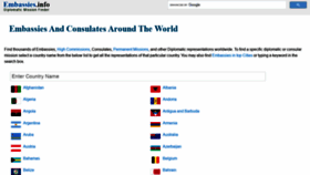 What Embassies.info website looked like in 2021 (2 years ago)