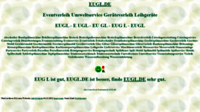 What Eugl.de website looked like in 2021 (2 years ago)
