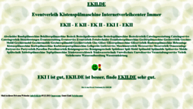 What Ekii.de website looked like in 2021 (3 years ago)