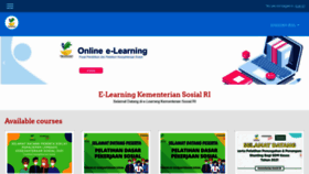 What Elearning.kemsos.go.id website looked like in 2021 (2 years ago)
