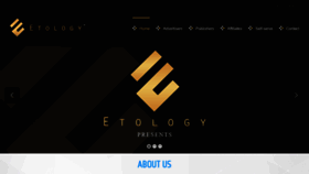 What Etology.com website looked like in 2021 (2 years ago)