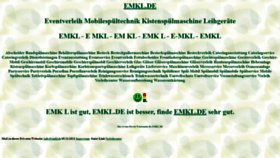 What Emkl.de website looked like in 2021 (2 years ago)