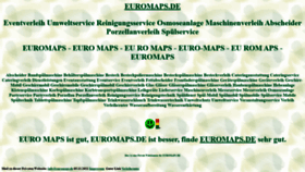 What Euromaps.de website looked like in 2021 (2 years ago)