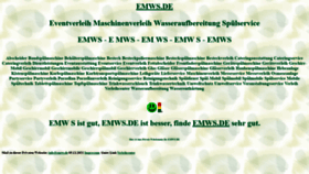 What Emws.de website looked like in 2021 (2 years ago)