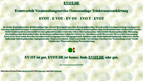 What Evot.de website looked like in 2021 (2 years ago)