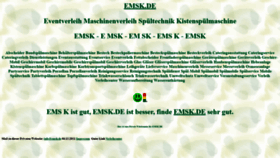 What Emsk.de website looked like in 2021 (3 years ago)