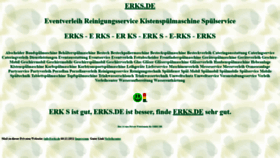 What Erks.de website looked like in 2021 (2 years ago)
