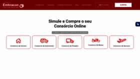 What Embracon.com.br website looked like in 2021 (2 years ago)