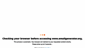 What Emailgenerator.org website looked like in 2021 (2 years ago)
