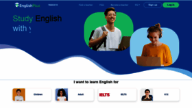 What Englishplus.vn website looked like in 2021 (2 years ago)