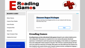 What Ereadinggames.com website looked like in 2021 (2 years ago)