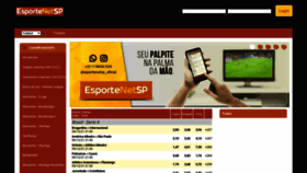 What Esportenetsp.com.br website looked like in 2021 (2 years ago)