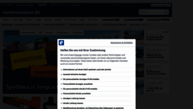 What Eurotransport.de website looked like in 2021 (2 years ago)