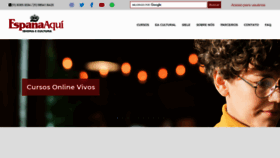 What Espanaaqui.com.br website looked like in 2021 (2 years ago)