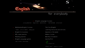 What English-online.org.uk website looked like in 2021 (2 years ago)