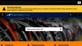 What Eastlothian.gov.uk website looked like in 2021 (2 years ago)