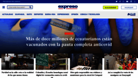 What Expreso.ec website looked like in 2021 (2 years ago)