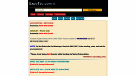 What Expotab.com website looked like in 2021 (2 years ago)