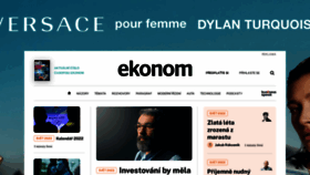 What Ekonom.cz website looked like in 2021 (2 years ago)