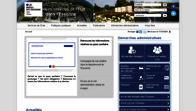 What Essonne.gouv.fr website looked like in 2021 (2 years ago)