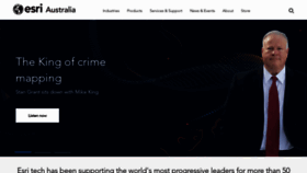 What Esriaustralia.com.au website looked like in 2021 (3 years ago)