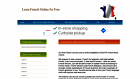 What Elearningfrench.com website looked like in 2021 (2 years ago)