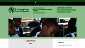 What Exams-council.org.zm website looked like in 2022 (2 years ago)