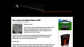 What Economicprism.com website looked like in 2022 (4 years ago)